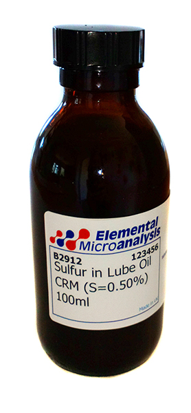 Sulfur in Lube Oil (S=0.511%) 100ml  See Cert 833111